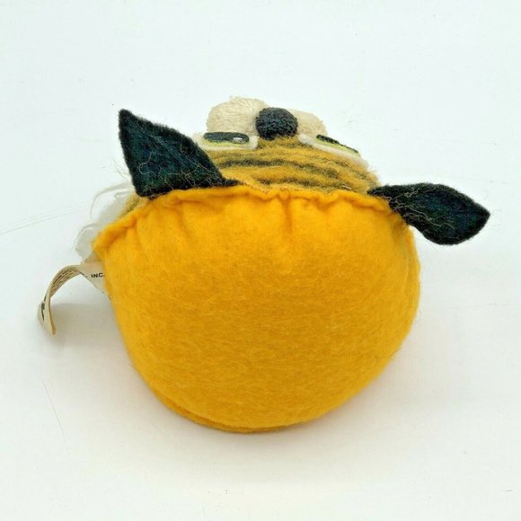 Vintage Russ Berrie Tummy Striped Tiger Plush Bean Bag Bottom 1973 Made in USA - Picture 3 of 8